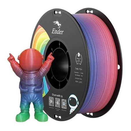 Creality Ender PLA+ Rainbow Filament 1.75mm 1Kg