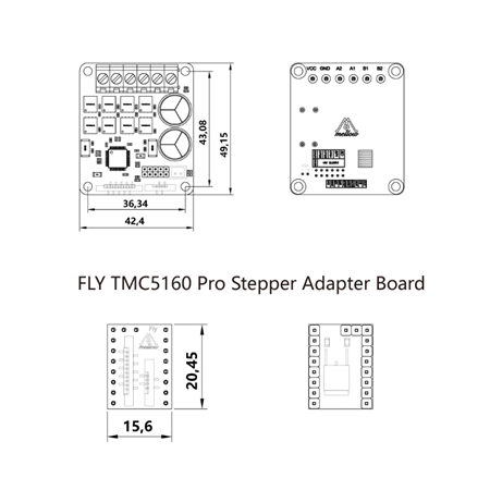 Mellow Fly TMC5160 Pro Step Motor Sürücü