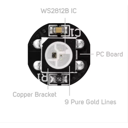 WS2812B Neopixel Led Çip 5050 Adreslenebilir SMD RGB LED