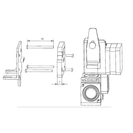 Ender 3 BMG Alüminyum Direct Drive Aparatı