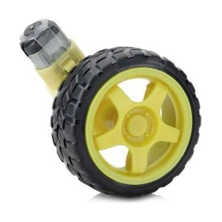 Motor ve Tekerlek Seti 6V 250RPM