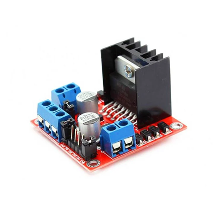 L298N Voltaj Regulatörlü Çift Motor Sürücü Kartı