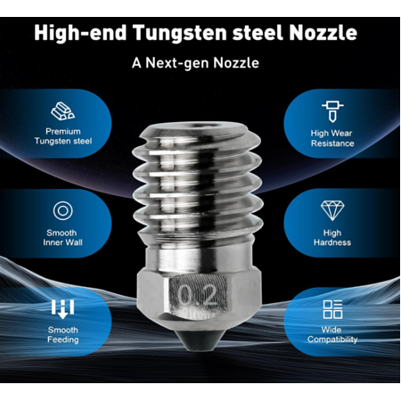 Bambu Lab TZ Bimetal Sertleştirilmiş Çelik Nozzle 0.4mm