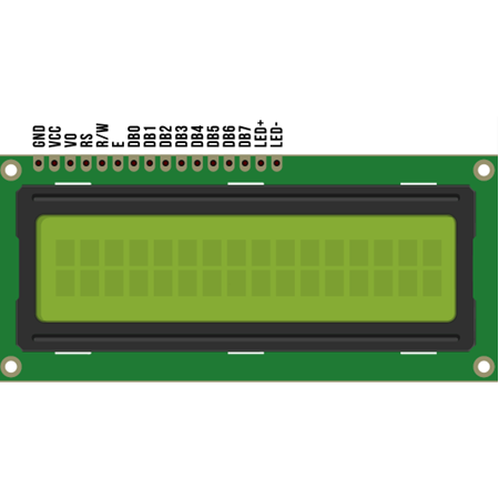 16x2 Arduino LCD Ekran - 1602 Mavi LCD Ekran