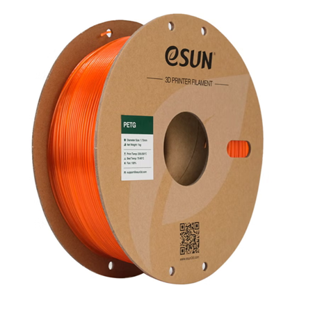 ESUN PETG Filament 1.75 mm Transparan Turuncu