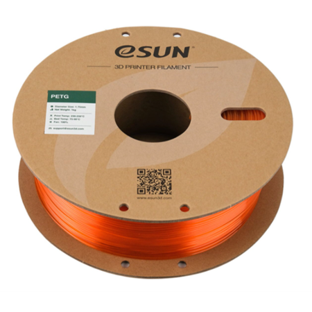 ESUN PETG Filament 1.75 mm Transparan Turuncu
