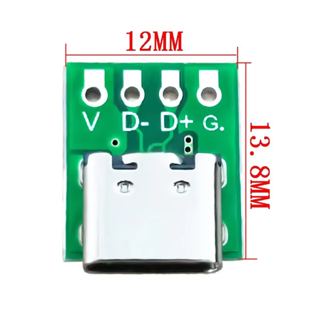 USB 3.1 Type C Konnektör PCB