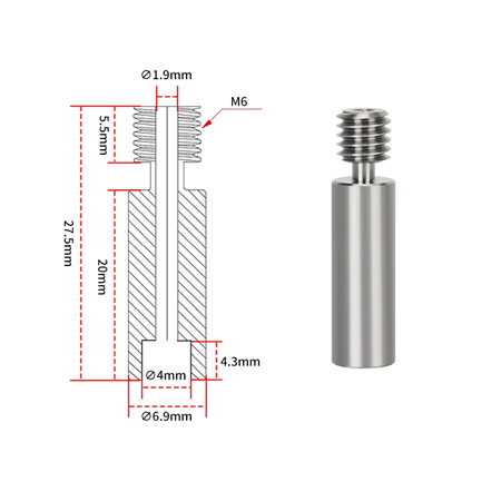 Neptune 4 / Ender 3  All Metal Titanyum Barel