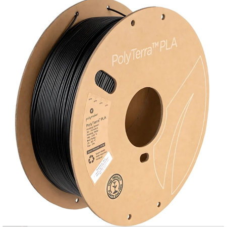 Polymaker PolyTerra Matte PLA Filament Kömür Siyah