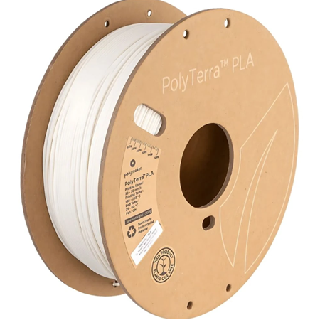 Polymaker PolyTerra Matte PLA Filament Pamuk Beyaz