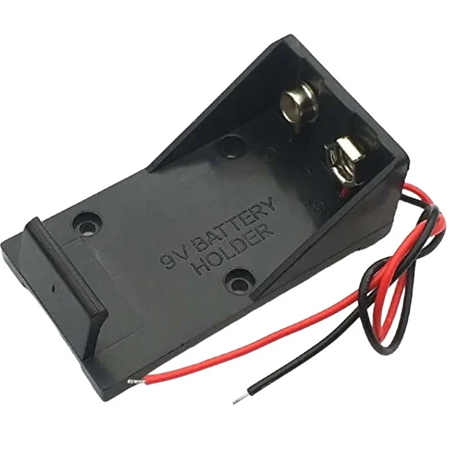 9 Volt İçin 2.1 mm Pil Yuvası Jack’sız ( IC-232C)