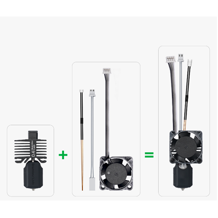 Bambu Lab X1 Serisi 0.4mm Sertleştirilmiş Çelik Hotend Seti